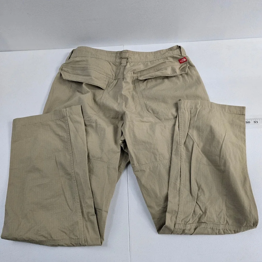 The North Face Mens Khaki Cargo Pants Zip Fly Button Closure‎ Outdoor Size 36
